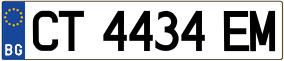 Trailer License Plate